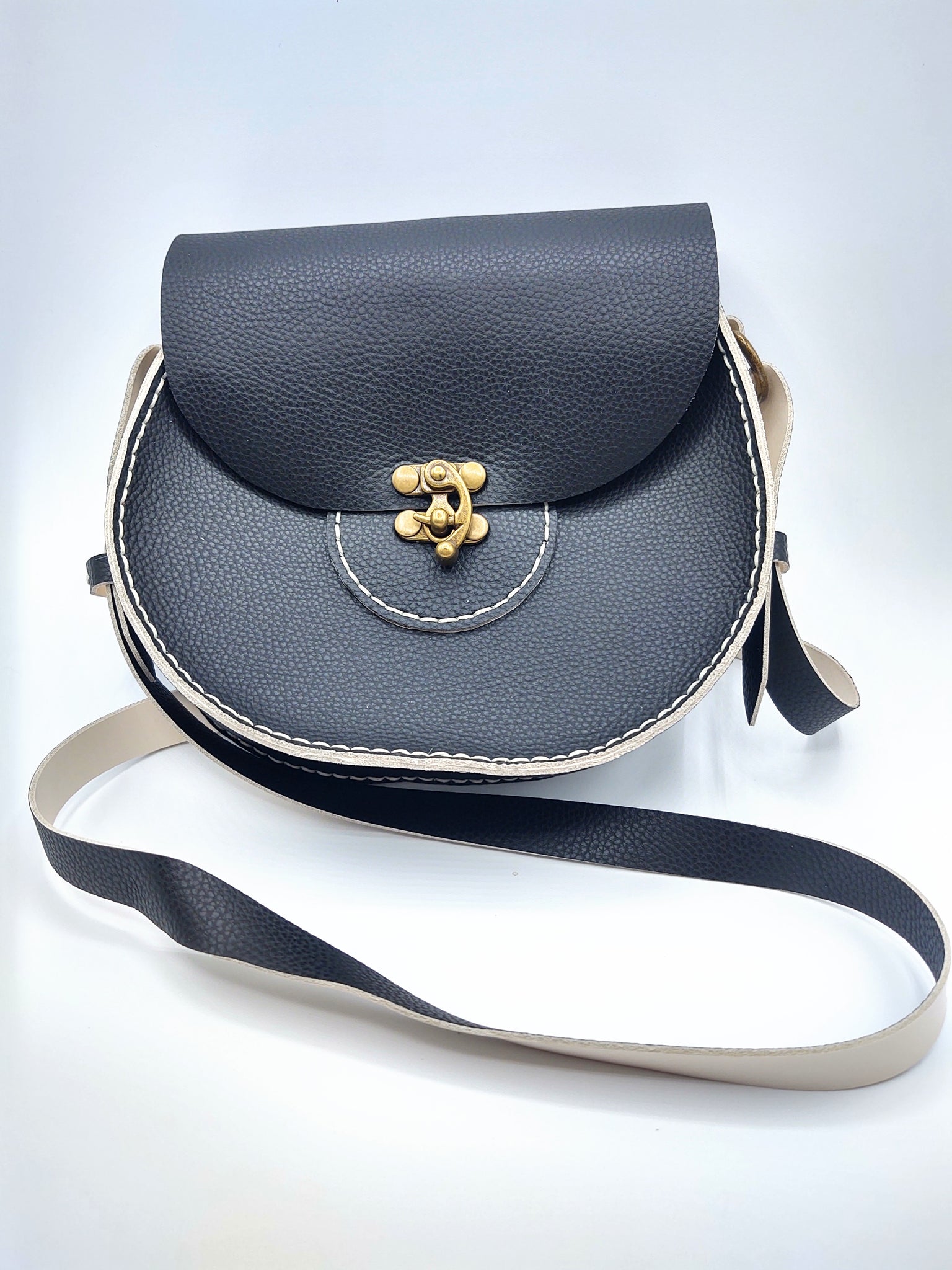 Black and White Purse – Little Owl Leather
