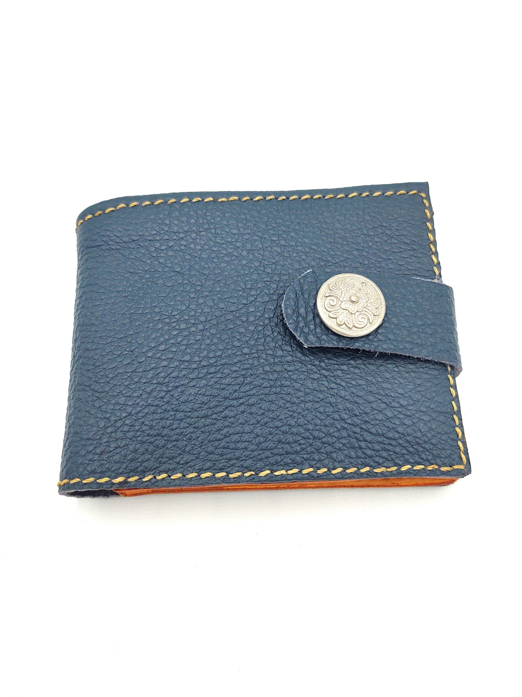 Buttoned Blue Basic Billfold