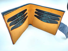 Load image into Gallery viewer, Buttoned Blue Basic Billfold
