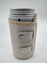 Load image into Gallery viewer, White Leather Can Coozie
