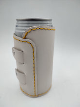 Load image into Gallery viewer, White Leather Can Coozie
